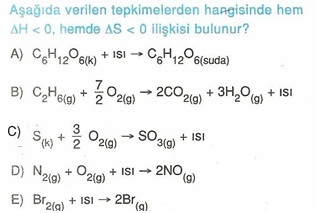 11.sınıf kımya kımyasal reaksıyonlar testlerı 4